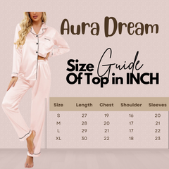 Aura Dream Silk Night Suits For Women