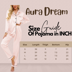 Aura Dream Silk Night Suits For Women