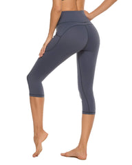 Women's Capri Yoga Pants High Waist with Pockets for Workout