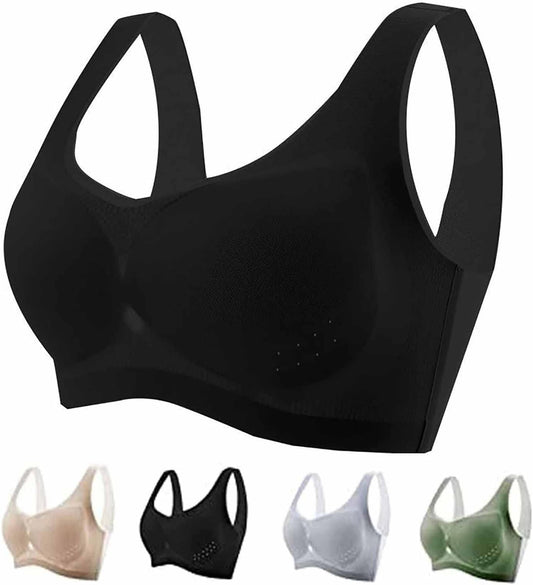 Wireless Seamless Night Bra with Removable Pads