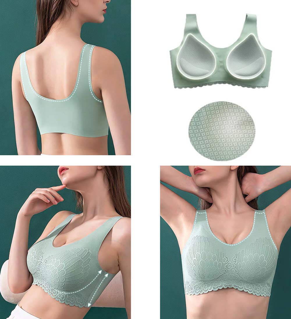 ComfortNight Wireless Seamless Night Bra with Removable Pads 🌙✨ - Eleg –  Aura Dream