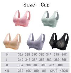 Wireless Seamless Night Bra with Removable Pads