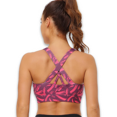 Imported Women Front Zipper Closure Push Up Sports Bras