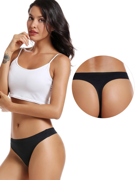 Seamless Women Underwear Thongs,No Show Ladies Thong,No Line Breathable Comfortable Panties Undies for Women