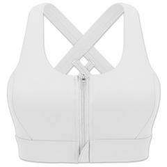 Imported Women Front Zipper Closure Push Up Sports Bras